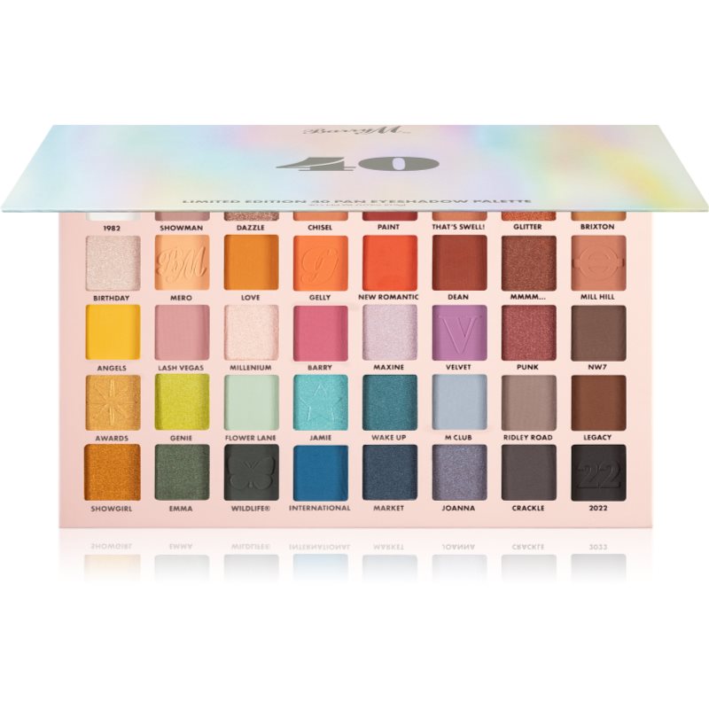 Barry M 40 Pan Palette палитра от сенки за очи 36 гр.