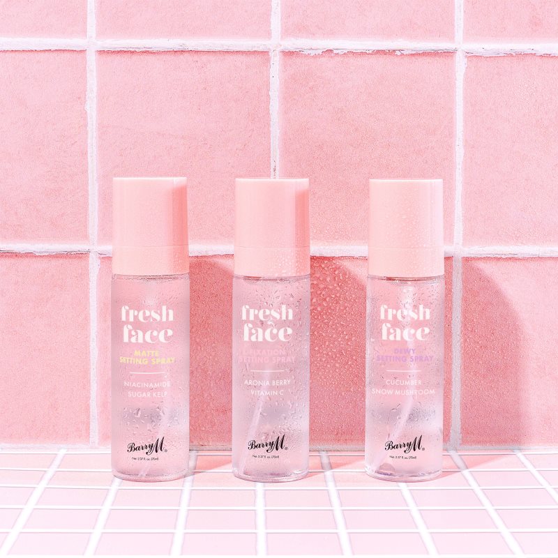 Barry M Fresh Face спрей за фиксация Cucumber & Snow Mushroom 70 мл. на ниска цена