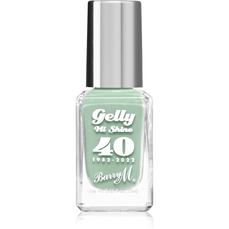 Barry M Gelly Hi Shine "40" 1982 - 2022 лак за нокти цвят Eucalyptus 10 мл.