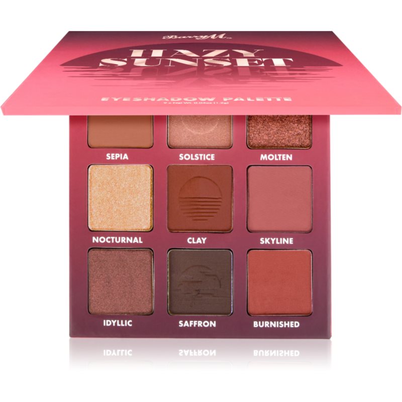 Barry M Hazy Sunset палитра сенки за очи цвят Hazy Sunset 9x1