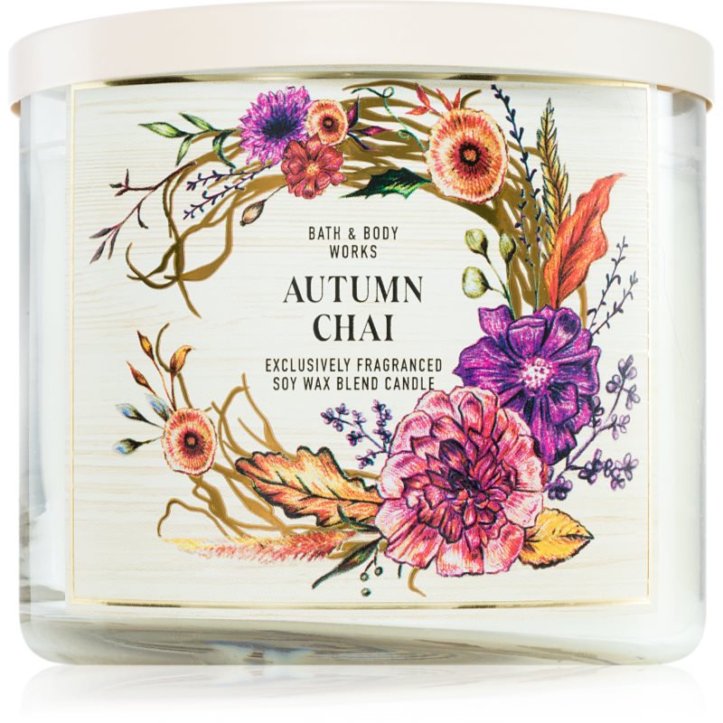 Bath & Body Works Autumn Chai ароматна свещ 411 гр.
