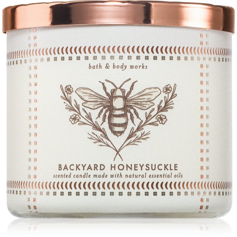 Bath & Body Works Backyard Honeysuckle ароматна свещ 411 гр.