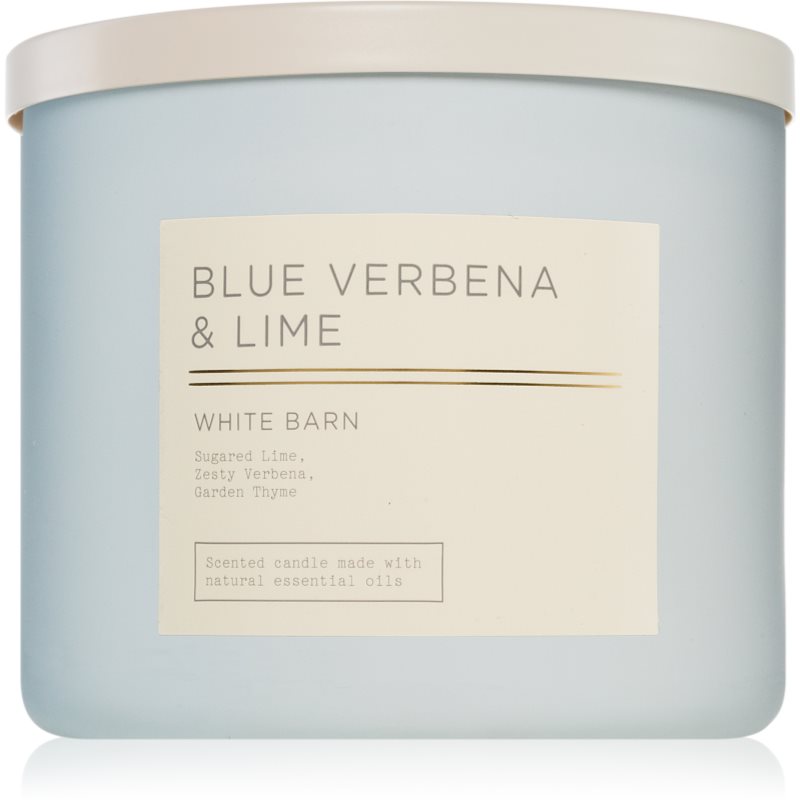 Bath & Body Works Blue Verbena & Lime ароматна свещ 411 гр.