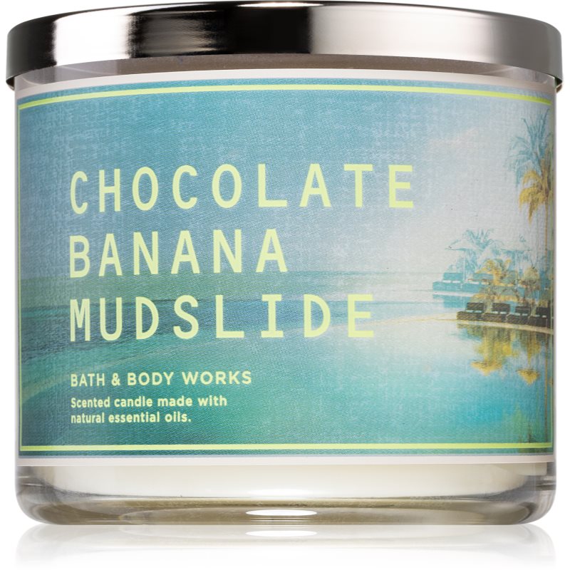 Bath & Body Works Chocolate Banana Mudslide ароматна свещ 411 гр.