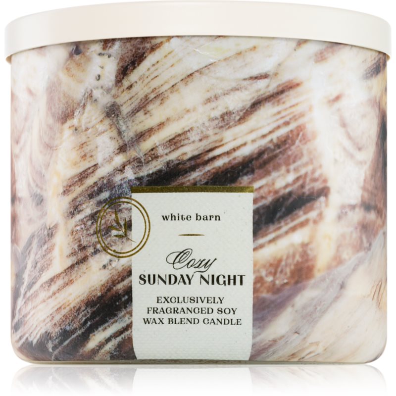 Bath & Body Works Cozy Sunday Night ароматна свещ 411 гр.
