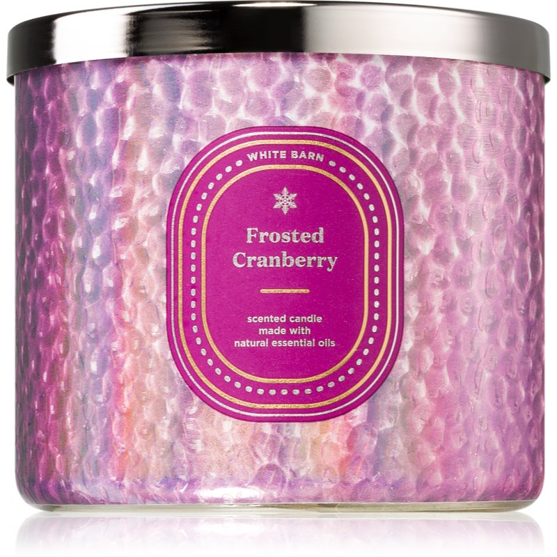 Bath & Body Works Frosted Cranberry ароматна свещ 411 гр.