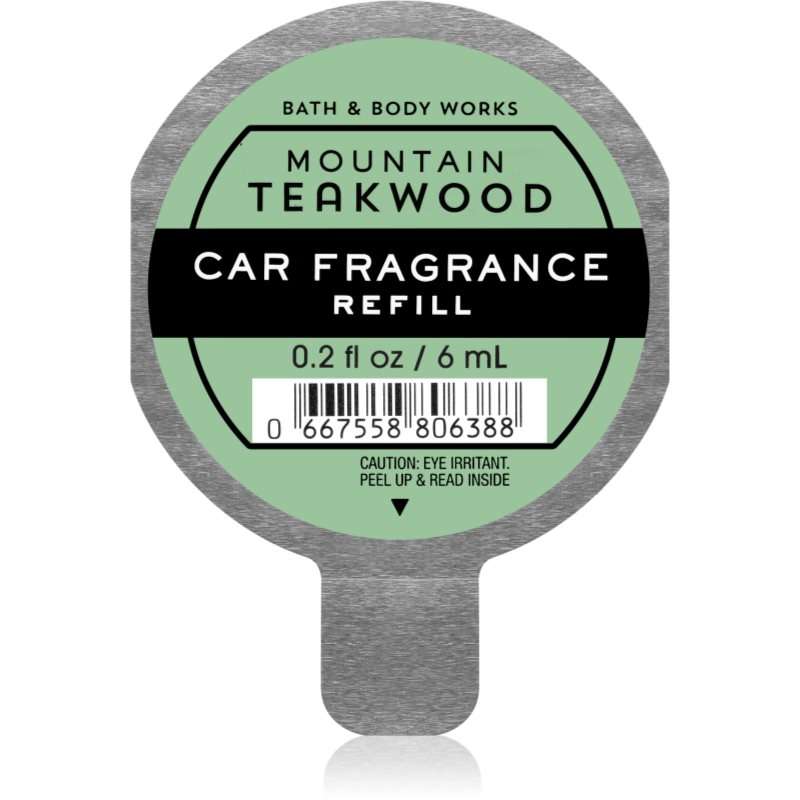 Bath & Body Works Mountain Teakwood aроматизатор за автомобил пълнител 6 мл.