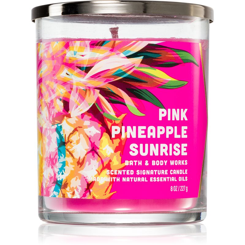 Bath & Body Works Pink Pineapple Sunrise ароматна свещ 227 гр.