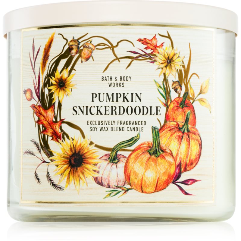 Bath & Body Works Pumpkin Snickerdoodle ароматна свещ 411 гр.