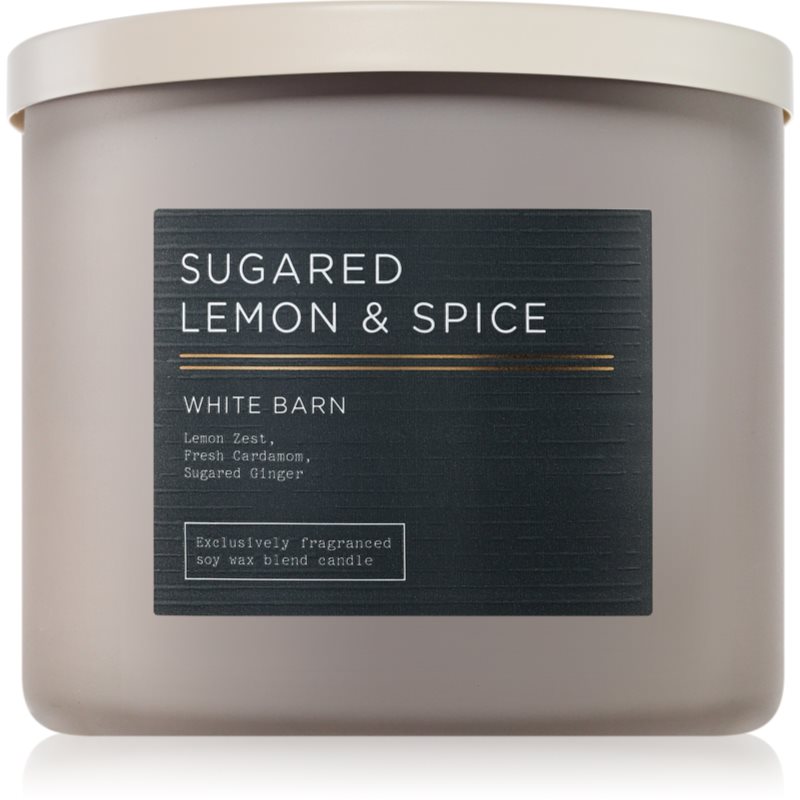 Bath & Body Works Sugared Lemon & Spice ароматна свещ 411 гр.