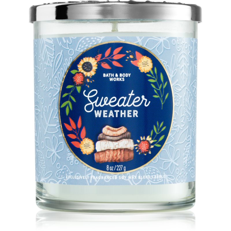 Bath & Body Works Sweater Weather ароматна свещ 227 гр.