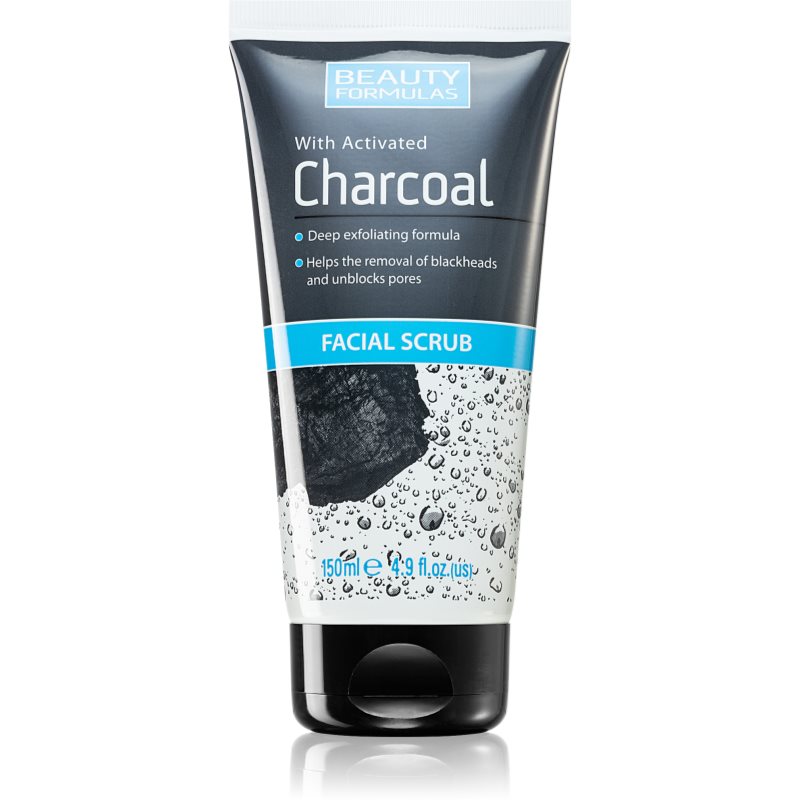 Beauty Formulas Charcoal пилинг за лице с активен въглен 150 мл.