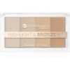Bell Hypoallergenic t & Bronze Kit палитра за контуриране и озаряване 20 гр.