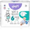 Bella Baby Happy Soft&Delicate Size 6 Junior Extra еднократни пелени 15+ kg 34 бр.