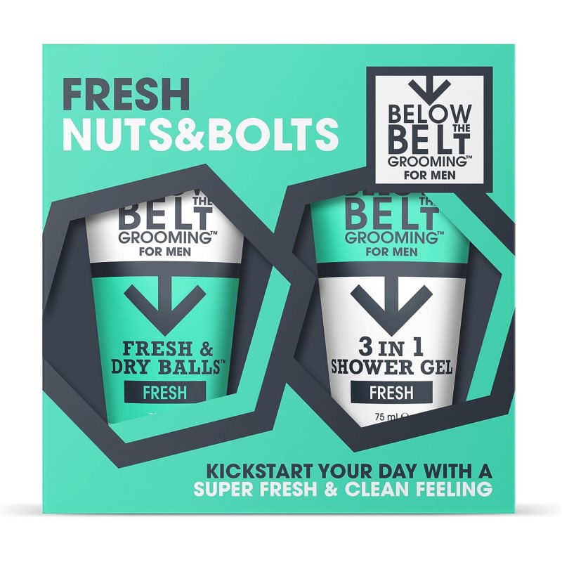 Below the Belt Grooming Fresh Nuts and Bolts подаръчен комплект за интимна хигиена