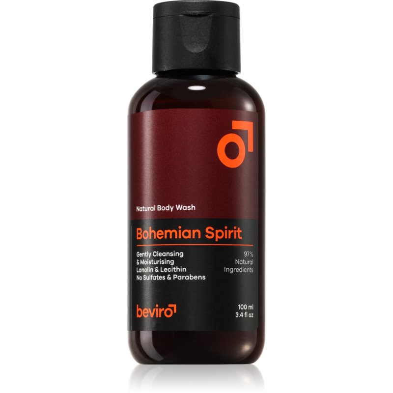 Beviro Bohemian Spirit Natural Body Wash натурален душ-гел за мъже 100 мл.