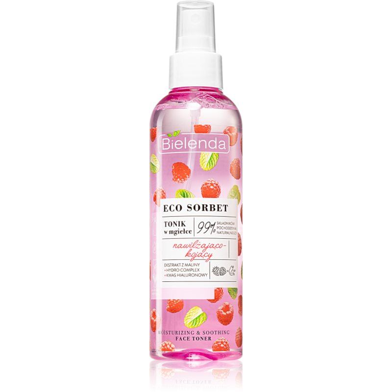 Bielenda Eco Sorbet Raspberry хидратиращ тоник в спрей 200 мл.