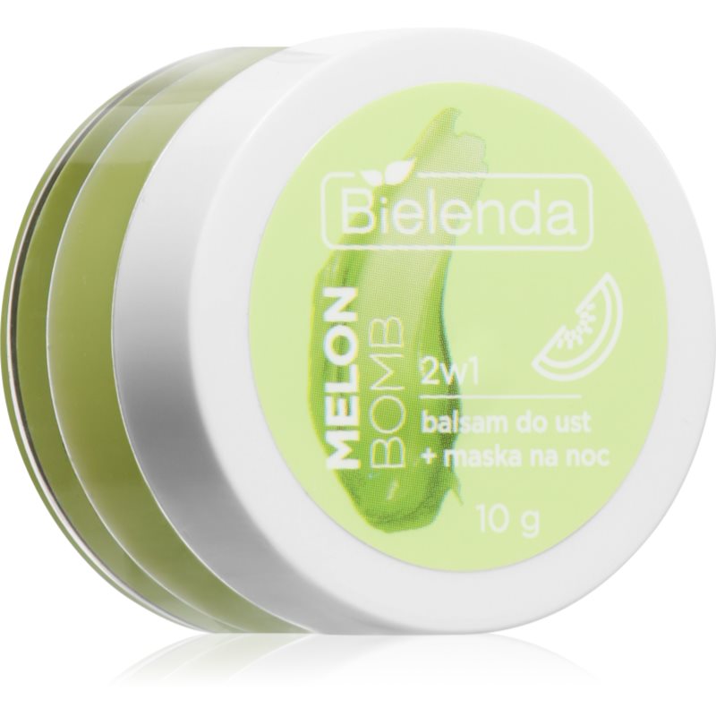 Bielenda Lip Care Lip Balm + Night Mask балсам за устни с аромат Melon Bomb 10 гр.