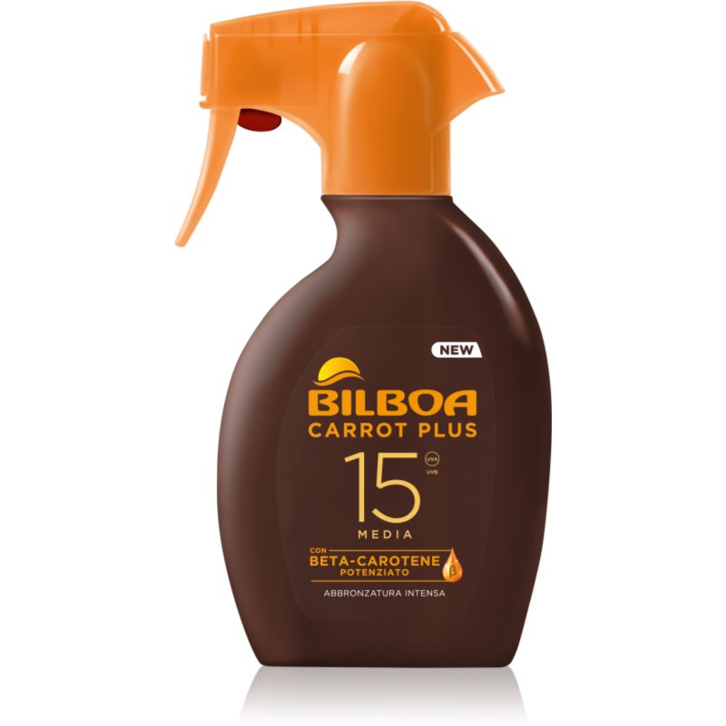 Bilboa Carrot Plus слънцезащитен спрей SPF 15 250 мл. на ниска цена