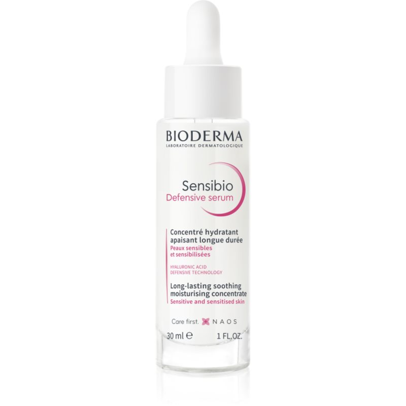 Bioderma Sensibio Defensive Serum серум против стареене на кожата за чувствителна кожа на лицето 30 мл. на ниска цена