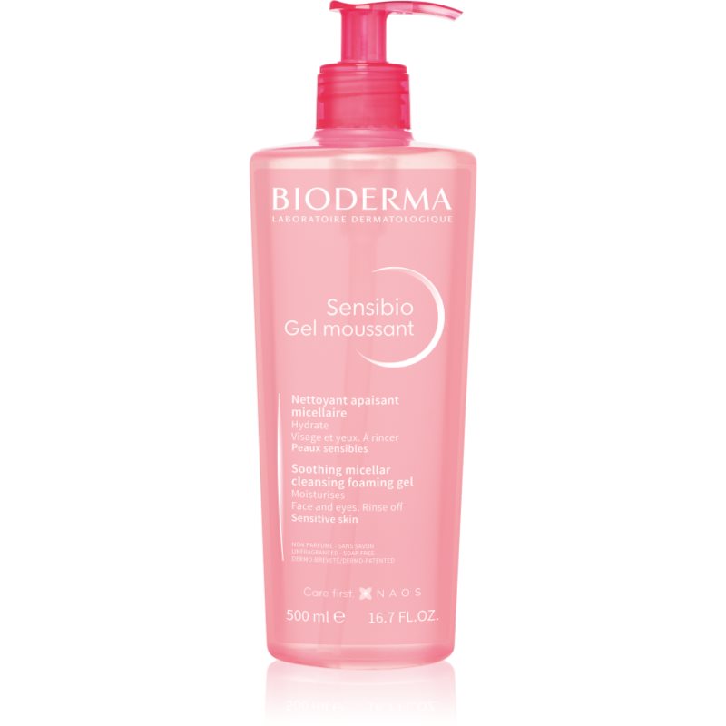 Bioderma Sensibio Gel Moussant нежен успокояващ и почистващ гел 500 мл.