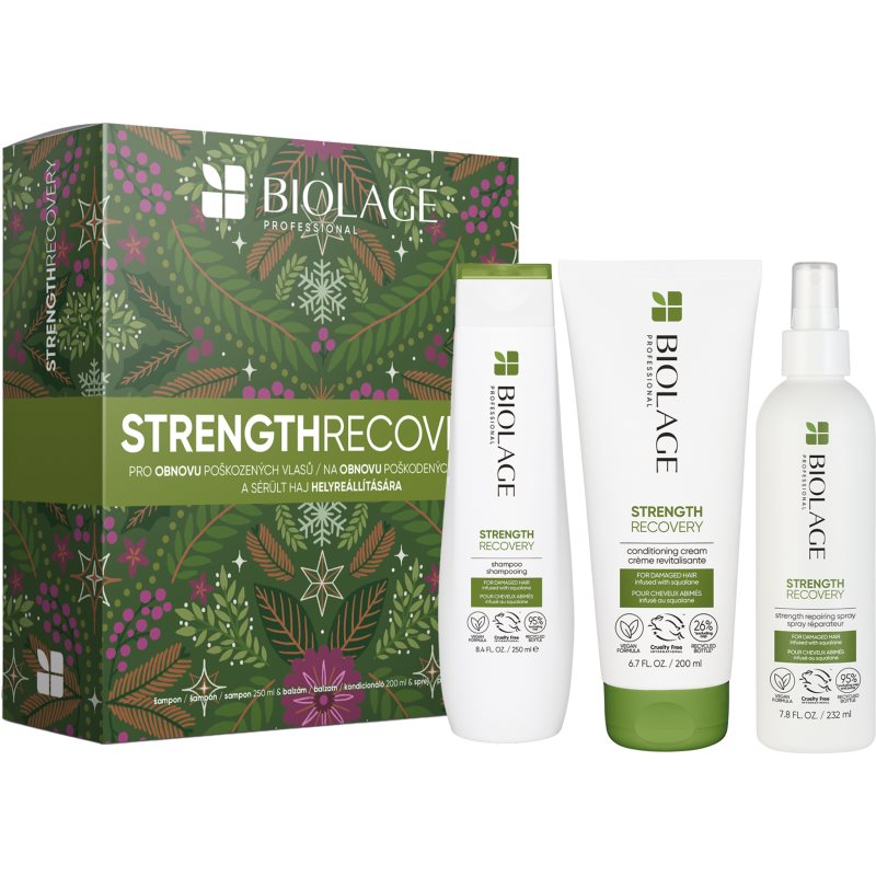Biolage Strength Recovery подаръчен комплект за увредена коса