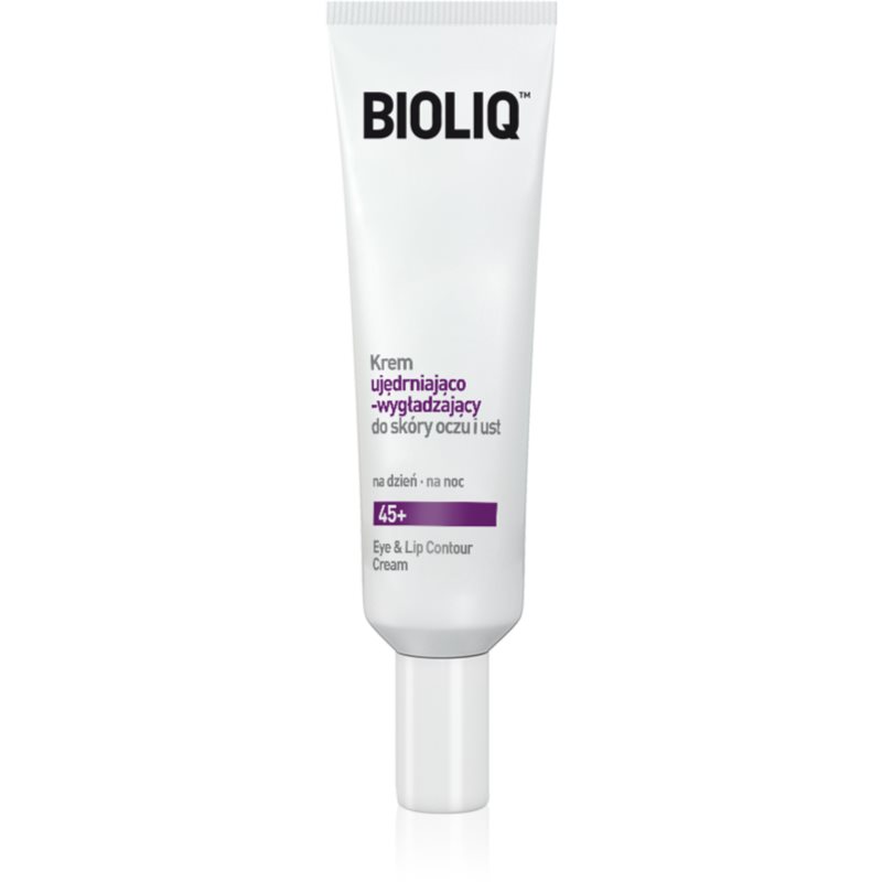 Bioliq 45+ стягащ крем за дълбоки бръчки за зоната околоочите и устните (Prunus Serrulata) 15 мл.