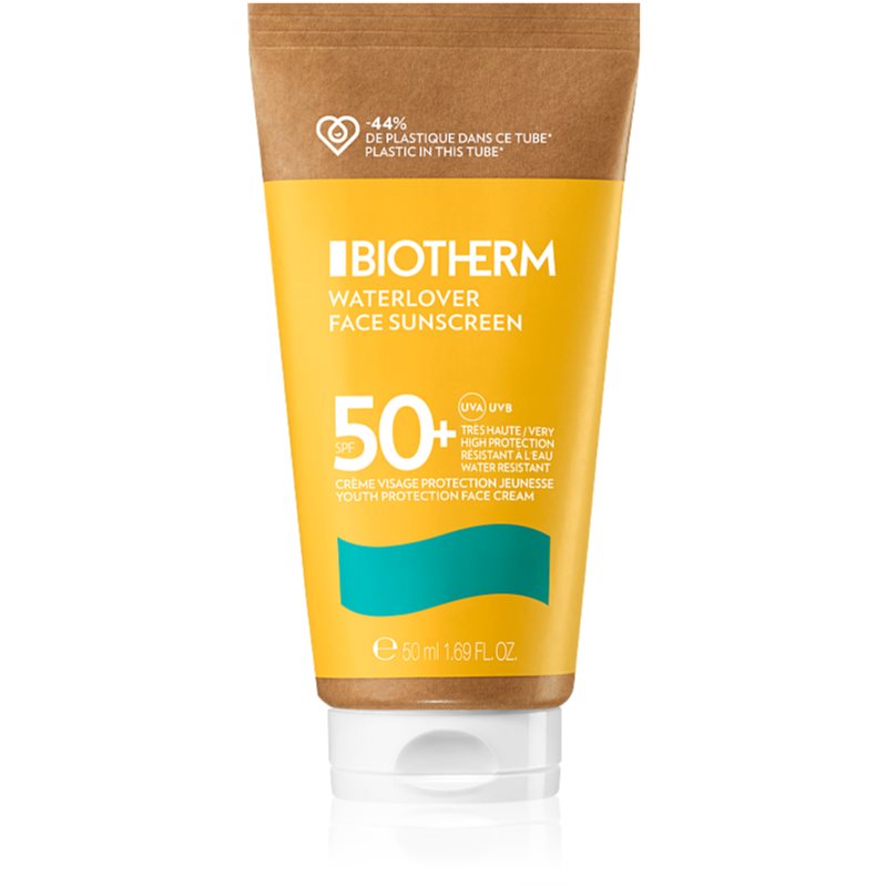Biotherm Waterlover Face Sunscreen защитен крем за лице против стареене за нетолерантна кожа SPF 50+ 50 мл.