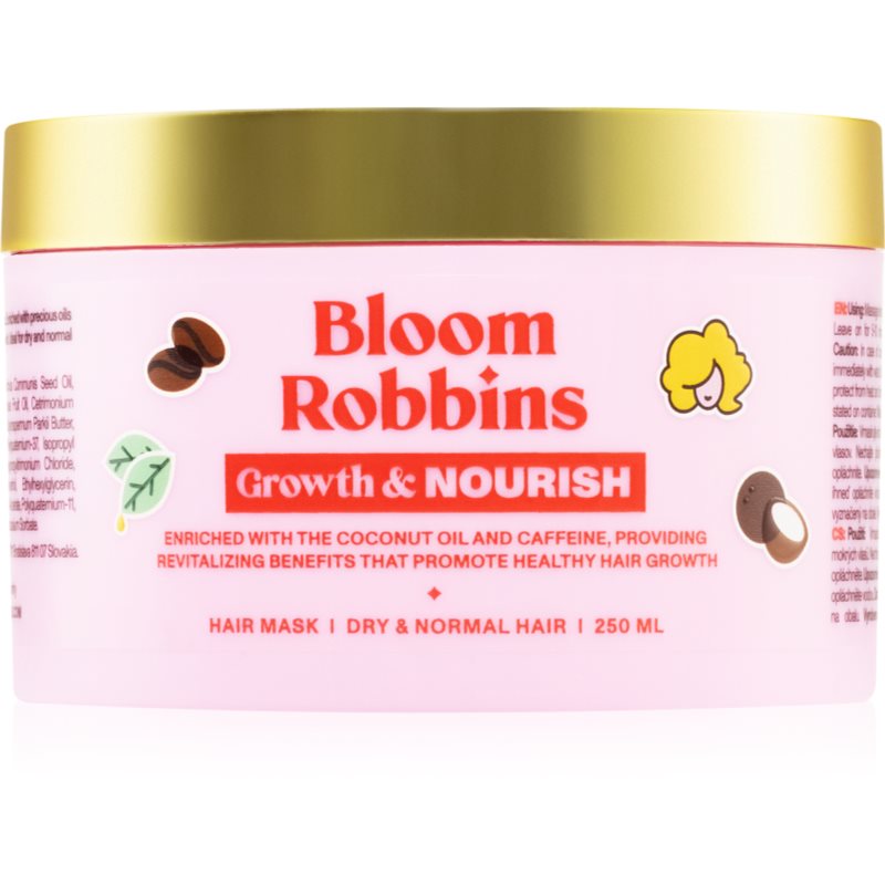 Bloom Robbins Growth & Nourish подхранваща маска за коса за всички видове коса 250 мл.