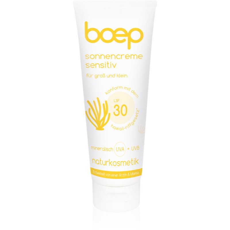 Boep Natural Sun Cream Sensitive крем за тен за деца SPF 30 100 мл.