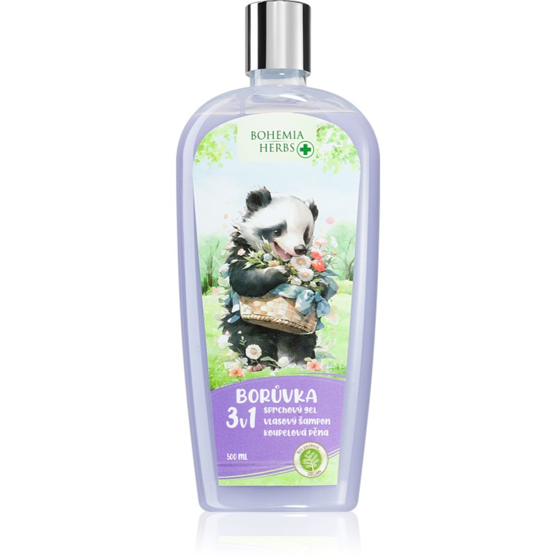 Bohemia Gifts & Cosmetics Bohemia Herbs Blueberry пяна за вана и миещ гел  за деца 500 мл.