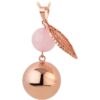 Bola FANTASY Rose Gold Pearl Leaf камбанка за бременни 1 бр.