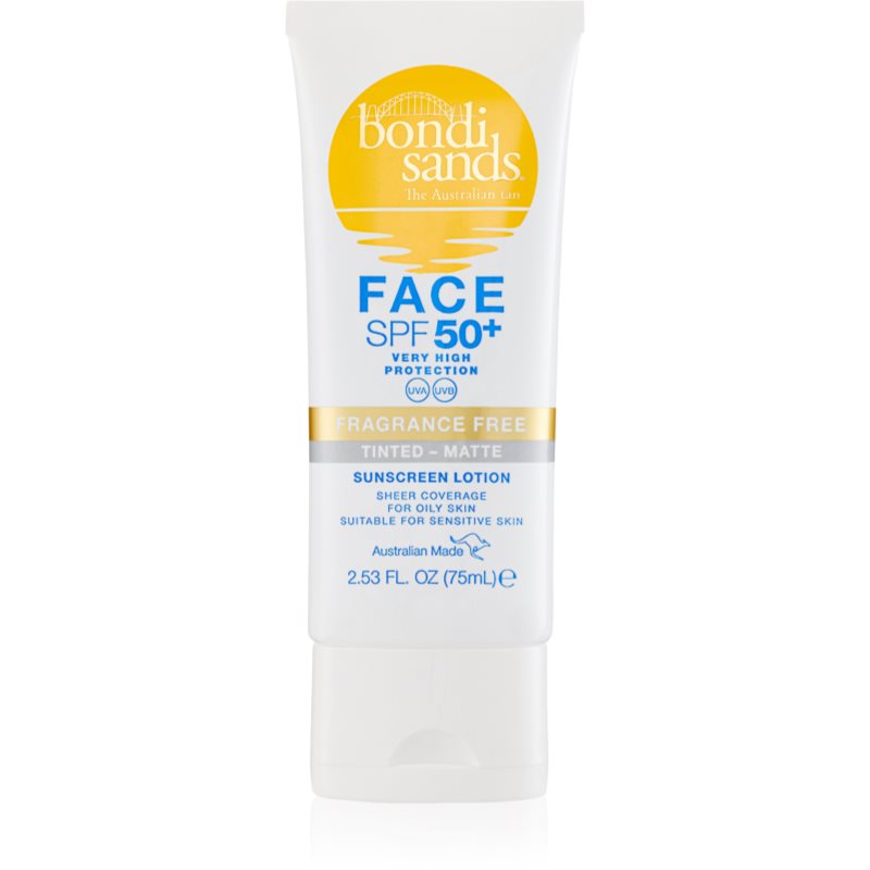 Bondi Sands SPF 50+ Face Fragrance Free защитен тониращ крем за лице за матиране SPF 50+ 75 мл. на ниска цена