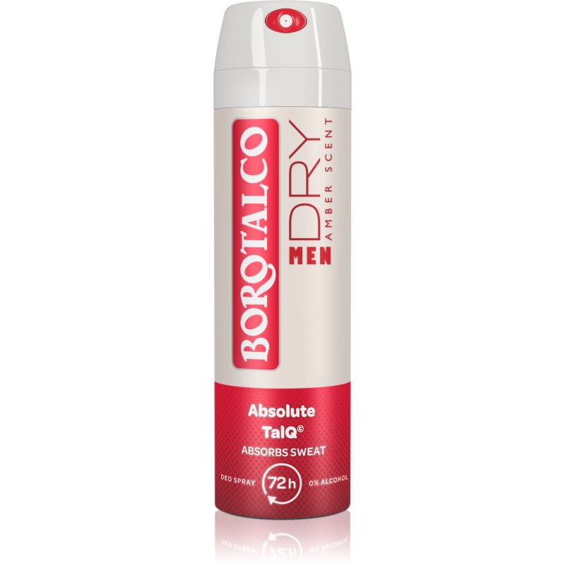 Borotalco MEN Dry дезодорант в спрей 72 ч. аромати Amber 150 мл.