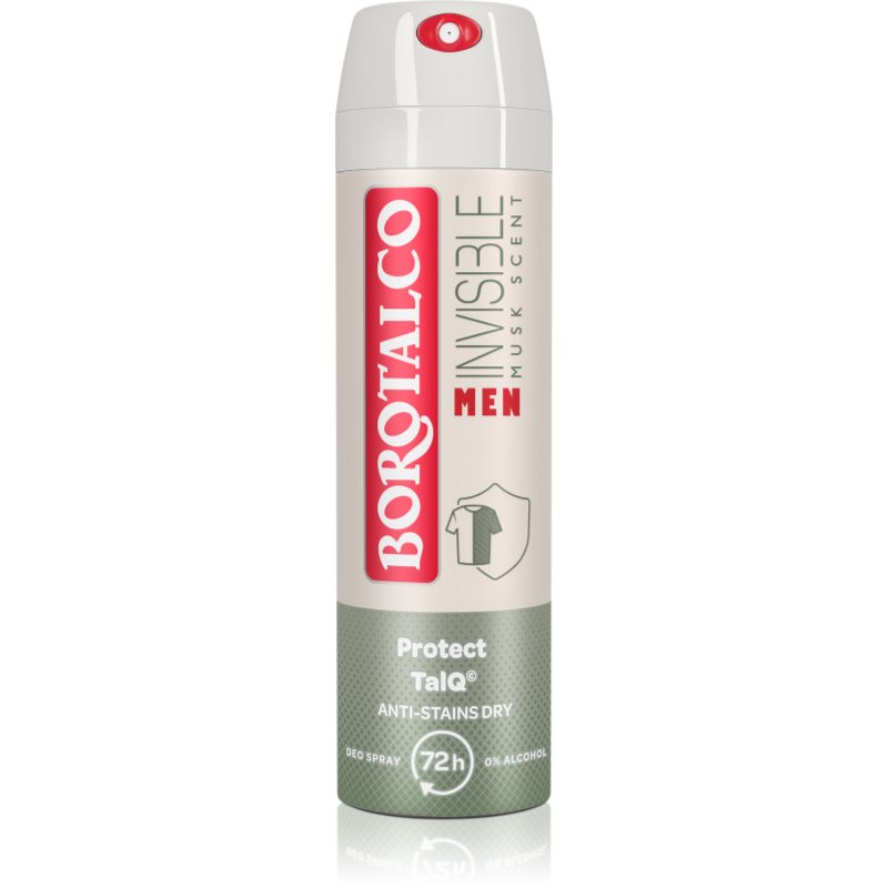 Borotalco MEN Invisible дезодорант в спрей 72 ч. аромати Musk 150 мл. на ниска цена