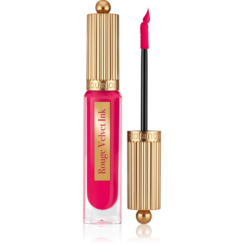 Bourjois Rouge Velvet Ink течно червило с матиращ ефект цвят 07 Fushia Cha Cha 3.5 мл.