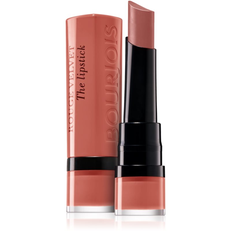 Bourjois Rouge Velvet The Lipstick матиращо червило цвят 15 Peach Tatin 2