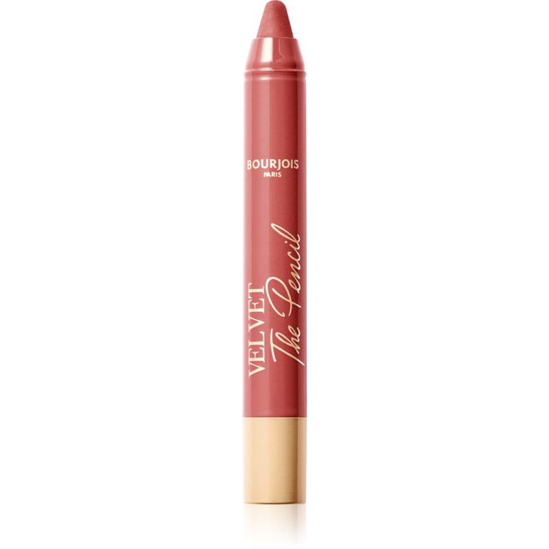 Bourjois Velvet the Pencil стик-червило с матиращ ефект цвят 04 Less is Brown 1