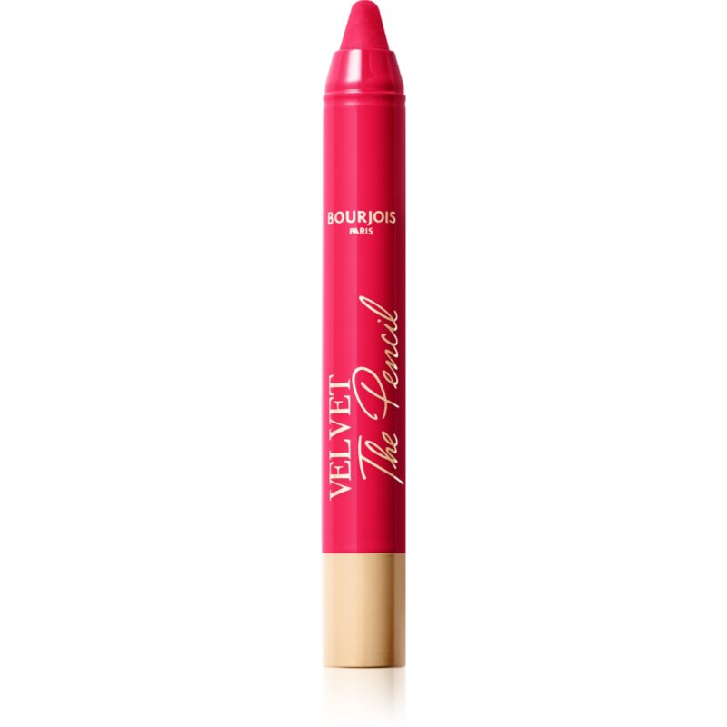 Bourjois Velvet the Pencil стик-червило с матиращ ефект цвят 06 Framboise Griffée 1
