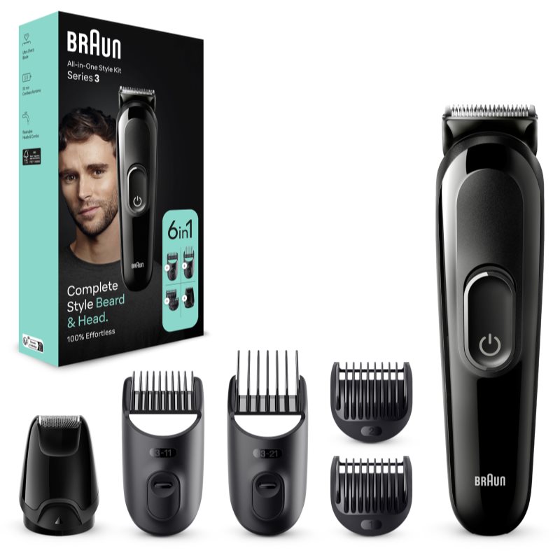 Braun All-In-One Series MGK3410 комплект за оформяне на коса и брада за мъже 1 бр.