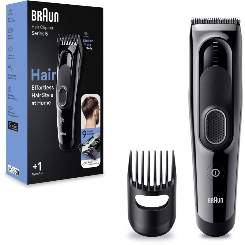 Braun Series 5 HC5310 машинка за подстригване на коса със сменяеми приставки