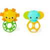 Bright Starts Soother Pals™ Easy-Grasp играчка с гризалка 3 m+ 2 бр.