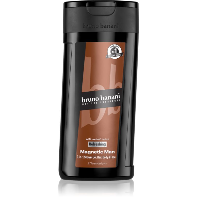 Bruno Banani Magnetic Man парфюмиран душ гел 3 в 1 за мъже 250 мл.