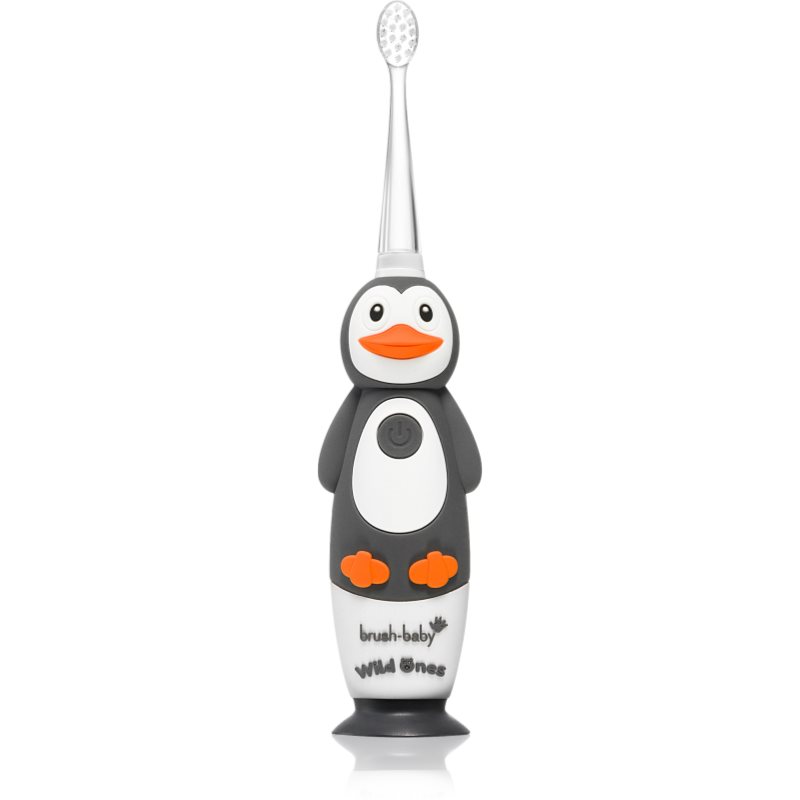 Brush Baby WildOnes WildOne електрическа четка за зъби + 2 резервни глави за деца Penguin 1 бр. на ниска цена