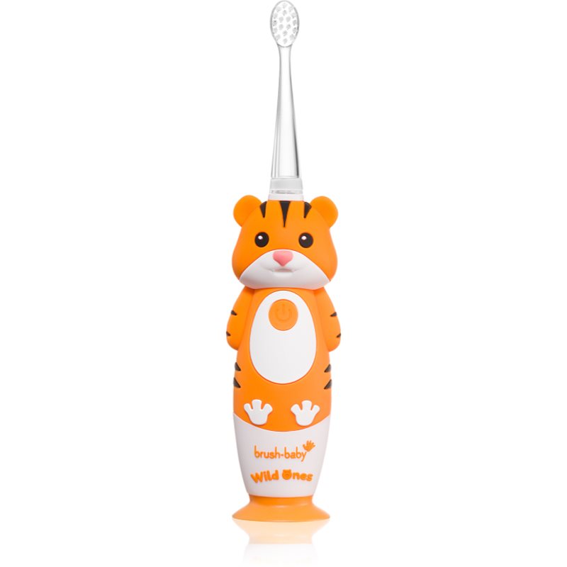 Brush Baby WildOnes WildOne електрическа четка за зъби + 2 резервни глави за деца Tiger 1 бр.