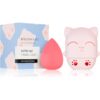 BrushArt Accessories Cutie Cat travel case with make-up sponge гъба за нанасяне на фон дьо тен с калъфка за пътуване