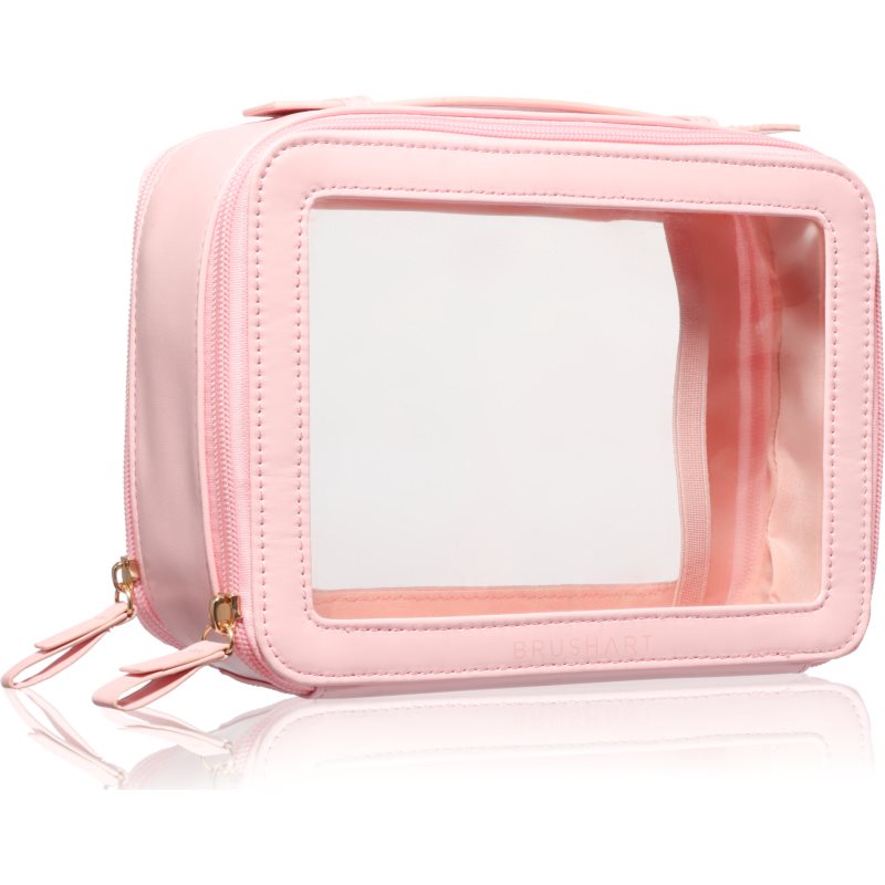 BrushArt Accessories Transparent make-up case козметично куфарче Pink 1 бр.