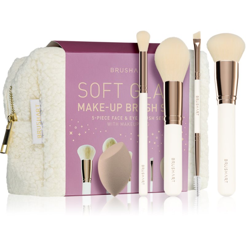 BrushArt Basic Soft Glam make-up brush set Комплект четки с чантичка