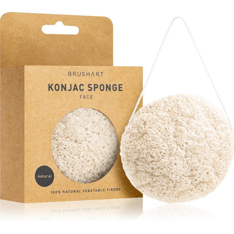BrushArt Home Salon Konjac sponge нежна ексфолираща гъба за лице Natural 5 гр. на ниска цена