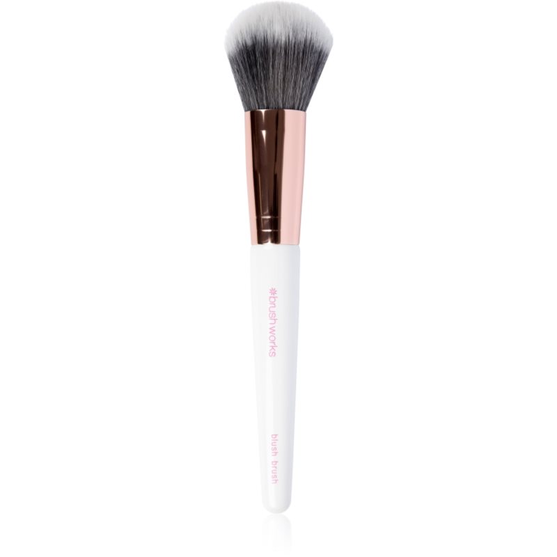 Brushworks Blush Brush White & Gold четка за руж 1 бр.